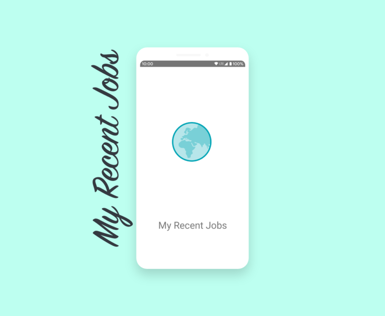 my recent jobs android application